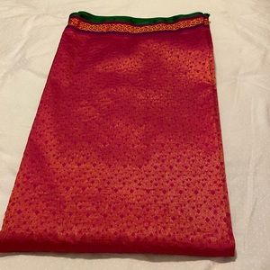 100% silk indian pallu sari